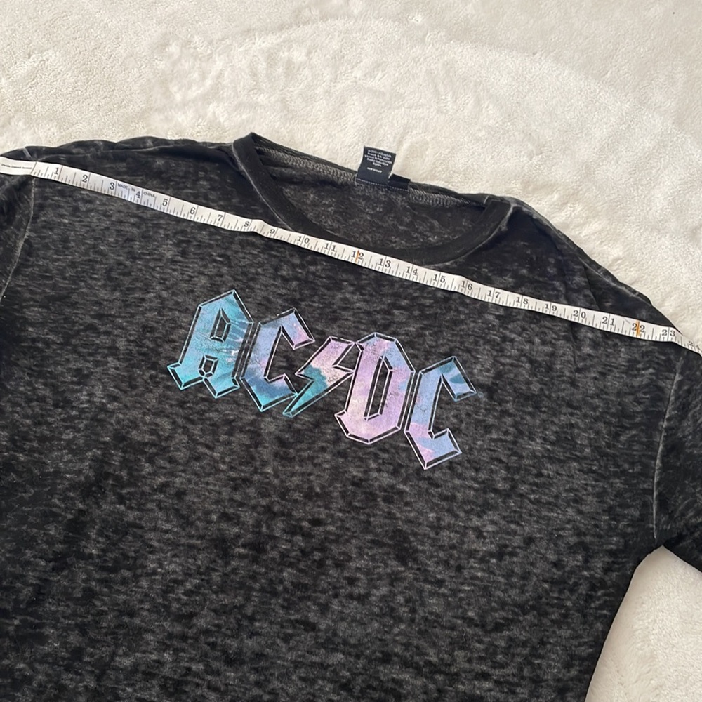 Dark Gray Pseudo-Vintage AC/DC Long Sleeve size XS - Picture 10 of 11